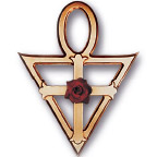 Golden Rose Cross