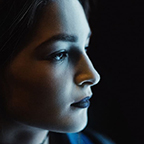 woman in profile
